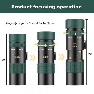 APEXEL HD 8-24x30 Zoom Telephoto Lens Monocular Monocular Long Range Powerful Foldable Telescope For Smartphones Hunting Camping - Image 3