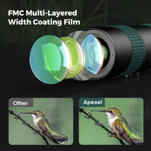 APEXEL HD 8-24x30 Zoom Telephoto Lens Monocular Monocular Long Range Powerful Foldable Telescope For Smartphones Hunting Camping - Image 4