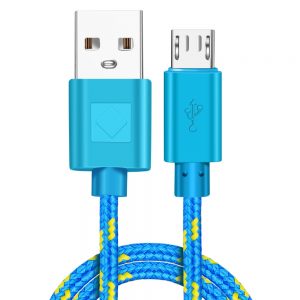 Vumpach Nylon Braided Micro USB Cable 1m/2m/3m Data Sync USB Charger Cable For Samsung HTC LG Huawei Xiaomi Android Phone Cables - Image 2