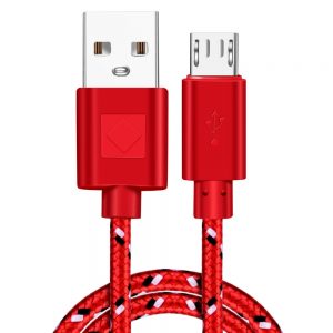 Vumpach Nylon Braided Micro USB Cable 1m/2m/3m Data Sync USB Charger Cable For Samsung HTC LG Huawei Xiaomi Android Phone Cables - Image 3