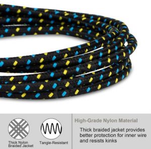 Vumpach Nylon Braided Micro USB Cable 1m/2m/3m Data Sync USB Charger Cable For Samsung HTC LG Huawei Xiaomi Android Phone Cables - Image 5