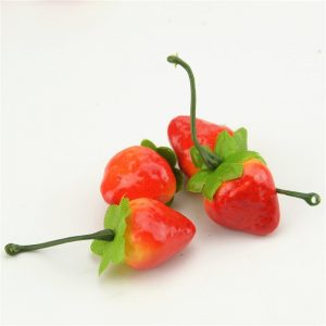10pcs/lot 3cm Mini Artificial Fruit Foam Strawberry Fake Simulation Fruit Lifelike Home Wedding Party Garden For Decoration - Image 2
