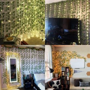 1Pcs 210Cm Green Silk Artificial Hanging Christmas Garland Plants Vine Leaves Diy Home Wedding Party Bathroom Garden Decoration - Image 5