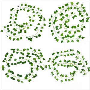 1Pcs 210Cm Green Silk Artificial Hanging Christmas Garland Plants Vine Leaves Diy Home Wedding Party Bathroom Garden Decoration - Image 6