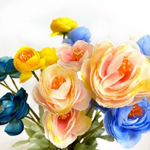1pcs simulation flower four dew lotus simulation bouquet wedding props home decoration artificial fake flower simulation plant - Image 4