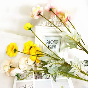 1pcs simulation flower four dew lotus simulation bouquet wedding props home decoration artificial fake flower simulation plant - Image 5