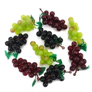 Cheap 3pcs / 7cm artificial plastic simulation fruit grape wedding decoration home kitchen Christmas gift clip accessories - Image 2