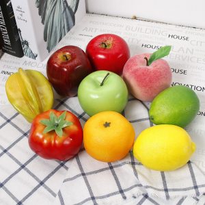 Fake Apple Orange Banana Lemon Kitchen Pretend Fruit Supplies for Wedding Party Home Decor Simulation Plastic Artificial Fruit - Image 3