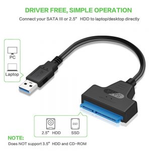 Usb Sata Cable Sata 3 To Usb 3.0 Adapter Computer Cables Connectors Usb Sata Adapter Cable Support 2.5 Inches Ssd Hdd Hard Drive - Image 2