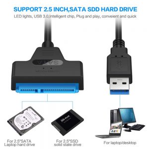 Usb Sata Cable Sata 3 To Usb 3.0 Adapter Computer Cables Connectors Usb Sata Adapter Cable Support 2.5 Inches Ssd Hdd Hard Drive - Image 3