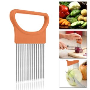 2019 New Kitchen Gadgets Onion Slicer Tomato Vegetables Safe Fork vegetables Slicing Cutting Tools - Image 4
