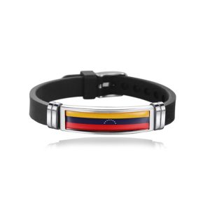 2020 Souvenir Gift USA Spain Flag Bracelet for Men Women Israel Germany Flags Adjustable Silicone Wristband Bangle - Image 5