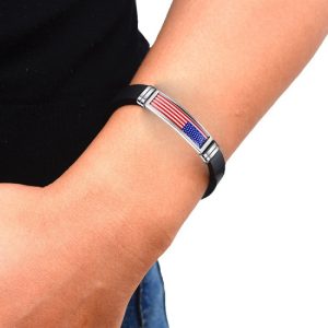 2020 Souvenir Gift USA Spain Flag Bracelet for Men Women Israel Germany Flags Adjustable Silicone Wristband Bangle - Image 6