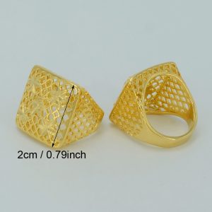Anniyo Gold Color Ring for Women/Girls,Ethiopian Bride Jewelry/Africa/Arab Ring/Nigeria/Middle East Items #012502 - Image 2