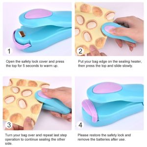 Mini Portable Food Clip Heat Sealing Machine Sealer Home Snack Bag Sealer Kitchen Accessories Tools Kitchen Utensils Gadget Item - Image 2