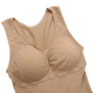 CXZD New Women Shapewear Padded Tummy Control Tank Top Slimming Camisole Removable Body Shaping Compression Vest Corset - Image 4