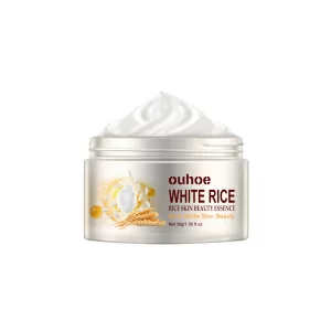 White Rice Whitening Face Serum Wrinkle Remove Fine Lines Cream Shrink Pores Fade Dull Melanin Moisturize Brighten Skin Care Set - Image 9
