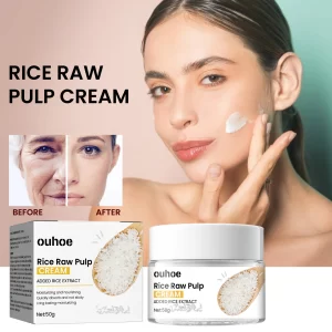 White Rice Whitening Face Serum Wrinkle Remove Fine Lines Cream Shrink Pores Fade Dull Melanin Moisturize Brighten Skin Care Set - Image 7