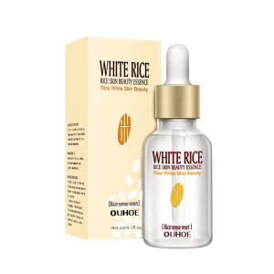 White Rice Whitening Face Serum Wrinkle Remove Fine Lines Cream Shrink Pores Fade Dull Melanin Moisturize Brighten Skin Care Set - Image 10